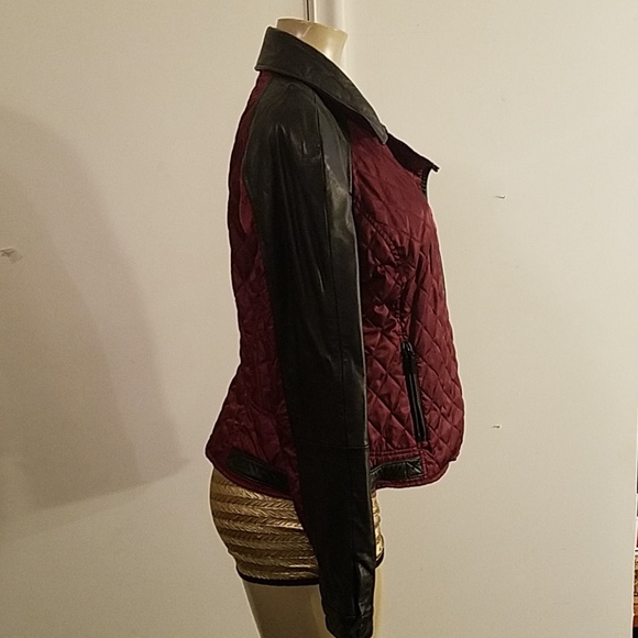 VINCE CAMUTO LEATHER QUILTED JACKET - Picture 3 of 8